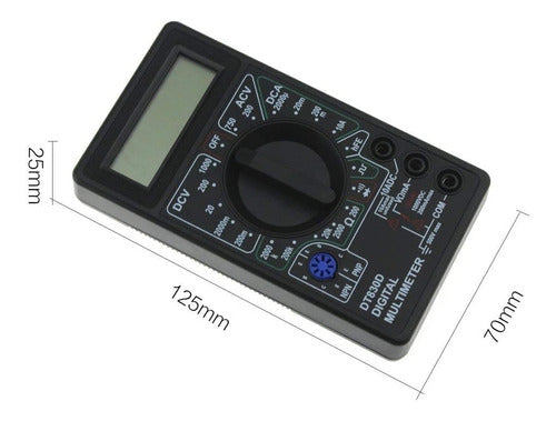 Tester Multimetro Digital Dt830d Buzzer 2