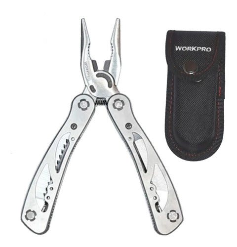 Workpro 12-in-1 Multifunction Folding Tool with Case W014061 0