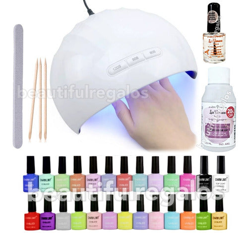 Beautifull Regalos Kit Inicial X15u. Manicure Semipermanente LED/ UV Inicio 0