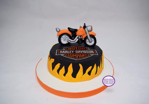 Torta Harley Davidson - Ideal Para Cumpleaños - Eventos 0