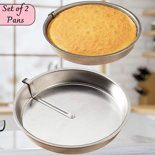 Quick Release 9" Cake / Pie Pan - Set of 2 1