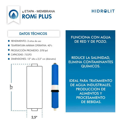 Hidrolit Original Pack Repuestos Etapas 4 Y 5 Romi Plus Hidrolit! 3