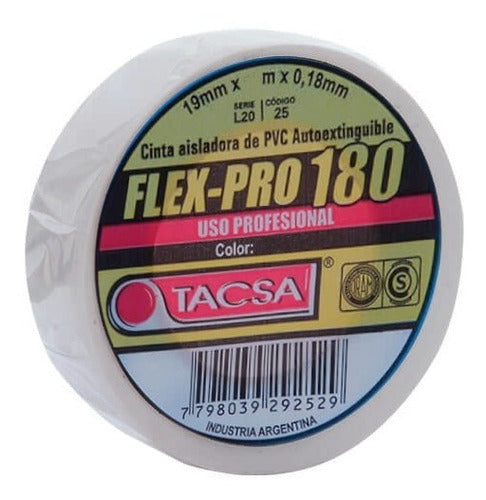 Tacsa Cinta Aisladora 10 Mts Blanca Flexpro X 50 Uds 0