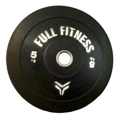 Full Fitness Olympic Bumper Disc Rubber 5 Kg 0