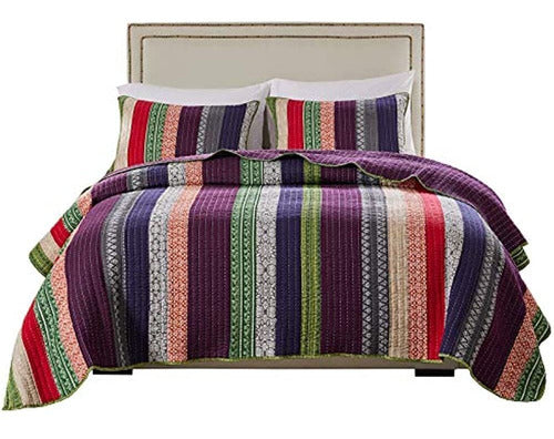 Greenland Home Fashions Juego De Edredón Greenland Home Marley, King / Cal King, Car 2