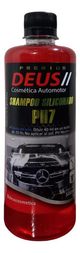 DEUS Shampoo Para Auto Siliconado Ph Neutro 500ml 0