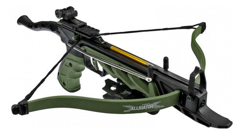 Man Kung Alligator Crossbow 80 lbs Green Polymer Tactical Mk-tc 1