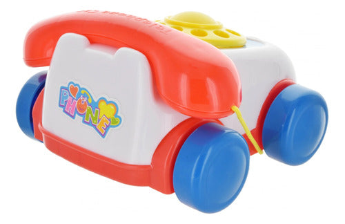 Toys Telefono De Juguete Con Carita Ruedas Y Sonido 2