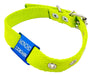 MEDALLAS PARA PERROS Chapitas Perros Pasador Azul + Collar De 2cm Verde Manzana 0