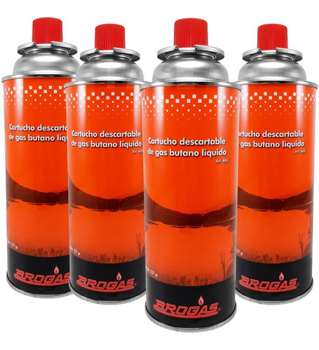 Portable Kushiro Gas Stove with Bag + 4 Butane Gas Cartridges 2
