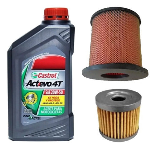 HADA Castrol Benelli Tnt 150 Service Kit - Air and Oil Filters + Castrol Oil 0