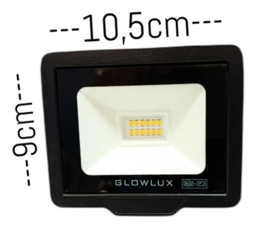 Pack of 5 Glowlux X5 Eco LED 10W Cold Light Projector Floodlight 1