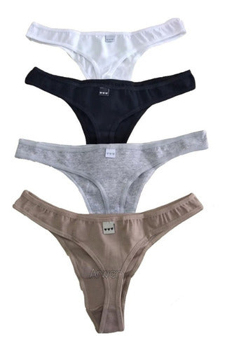 Promesse Urban Cotton Colaless Panties Pack of 4 0