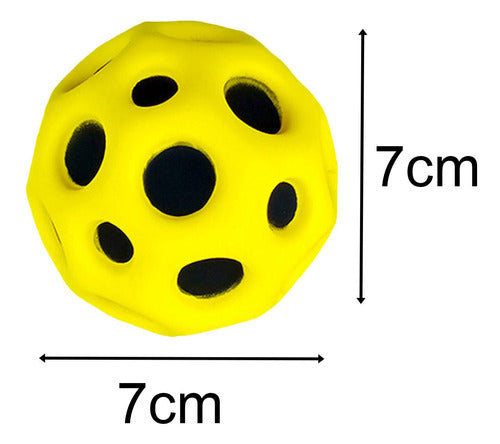 Bola Saltitante, Bola De Buraco, Bola Elástica Leve Amarelo 1