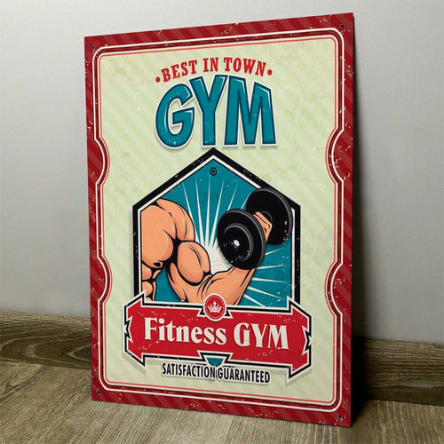 Puerta3 Retro Vintage Sign Decor Gym002 0