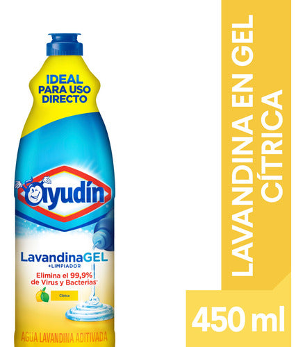 Pack X 36 Unid. Lavandina  Gelcitrica 450 Ml Ayudin Lavandi 1