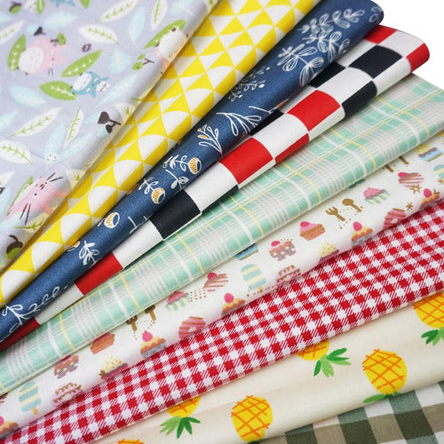 Misscrafts Cotton Fabric 20x20cm, 50 Pieces for Patchwork 1