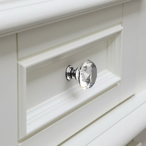 Crystal Faceted Drawer Knob. Sphere. Diamond, X 9 5