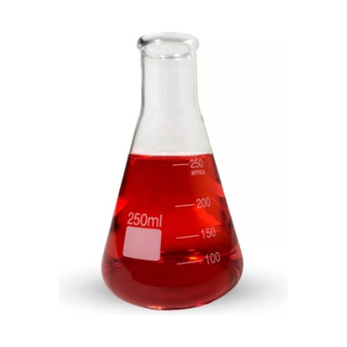 Erlenmeyer De Vidro Boca Estreita Grad. 250ml Caixa C/ 5un 1