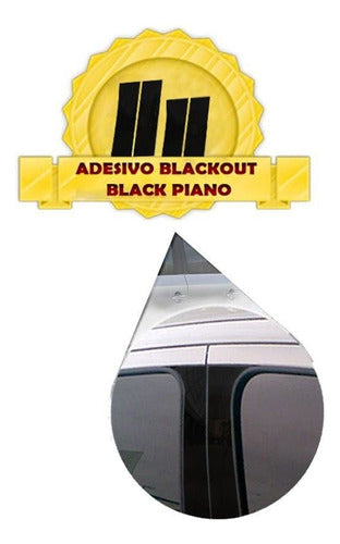 Adesivo Black Piano Colunas Portas Voyage G5 2