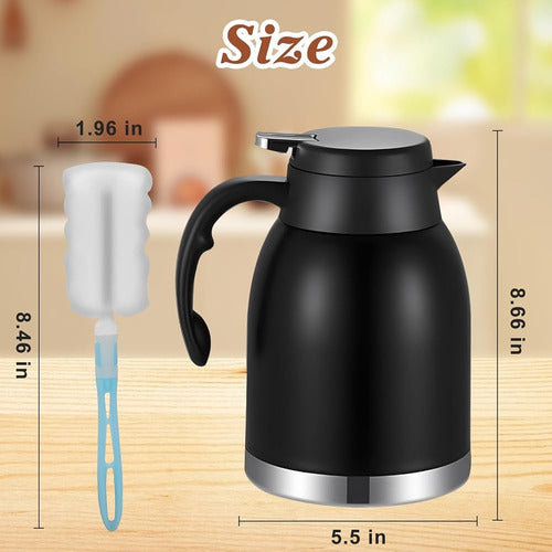 Yummy Sam Stainless Steel Thermal Coffee Pitcher Dispenser 1