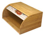 Arifernic Large Bamboo Bread Box with Lid - Coffee Design 2