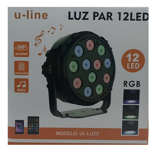 U-line Protón De 12pcs Leds Rgb U-line Audio Rítmica Ul-luz2 4