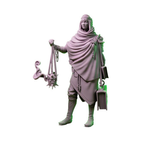 Miniature for D&D - 3D Printed Resin - Human Cleric 1
