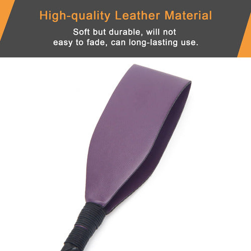 Coolrunner Purple Horse Riding Crop - 45cm Durable PU Leather 3