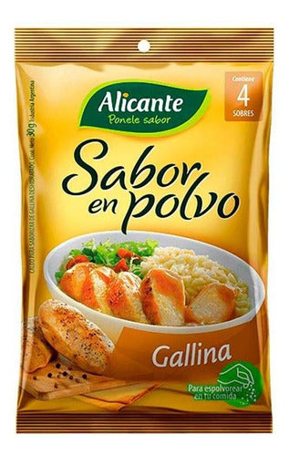 Pack X 3 Unid Saborizado  Gallina 12x7,5 Gr Alicante Pro 0