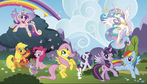 Vinilo Decorativo Pared [0t38q6gw] My Little Pony Ponyville 1