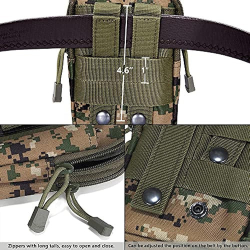 Ginsco Universal Outdoor Edc Belt Riñonera Tactical Molle Po 2