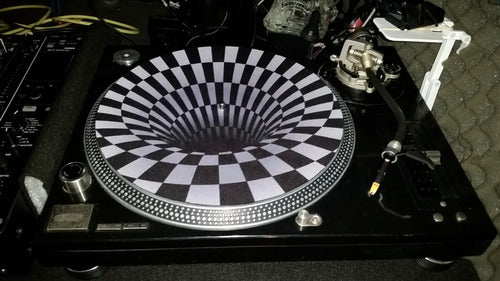 Tunel 3d Slipmat Paño Djproaudio Latex Lo Mejor Calidad 1