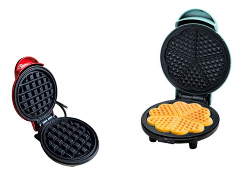 Mini Makers Wafles: Combo Wafles - Mini Waflera + Waflera Forma Corazones 0