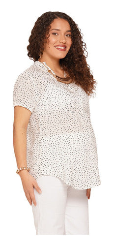 Mama ¿Qué Será? Blusa Maternal Voile Rayon Estampada Art. 2433 2