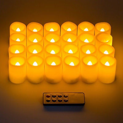 Kohree 24 X Flameless Flickering LED Tealight Candles 6