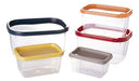 Plasútil Pack of 5 Rectangular Kitchen Containers 0