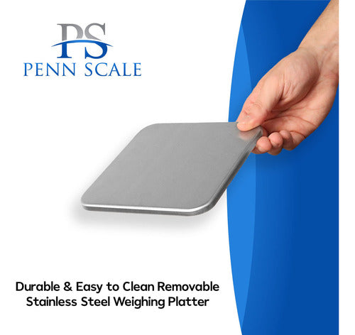 Penn Scale Ps-10 - Báscula Digital De Porciones De Cocina,. 3