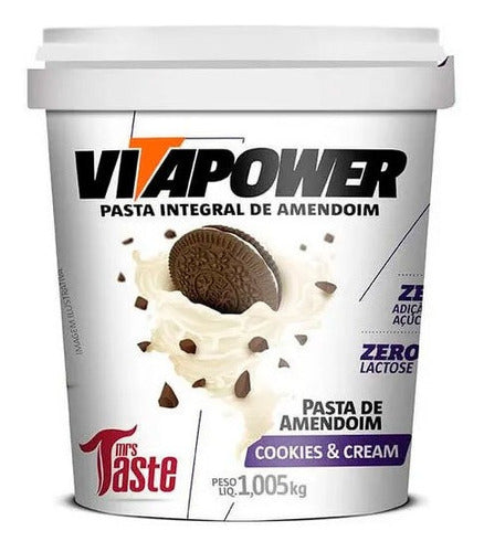 Mrs. Taste Vitapower Pasta De Mani Cookies & Cream Con Galletita 1005gr 0