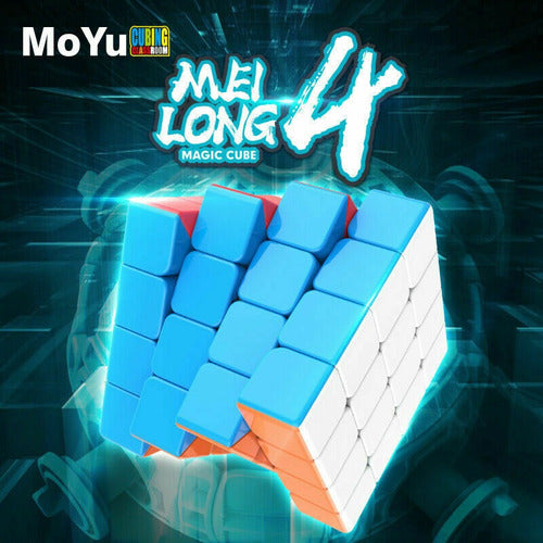 Moyu Meilong 4x4 Cube / Qiyi - Black & Stickerless 3