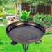 DREAMSOUL 26 Inches Pedestal Bird Bath with 4-Prong Stake 3