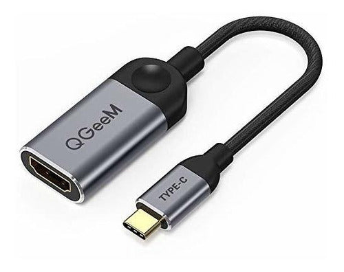 Qgeem USB C to HDMI 4K Cable Adapter, USB Type-C Adapter 0