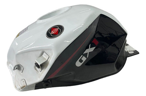 Tanque Original Blanco/negro Gilera Gx1 125cc De Outlet 0