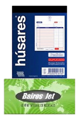 Húsares 20 Duplicate Order Forms 11.5x15 cm - 50 Sets 0