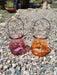 Glass Lantern - Orange-Violet 18x8cm 1
