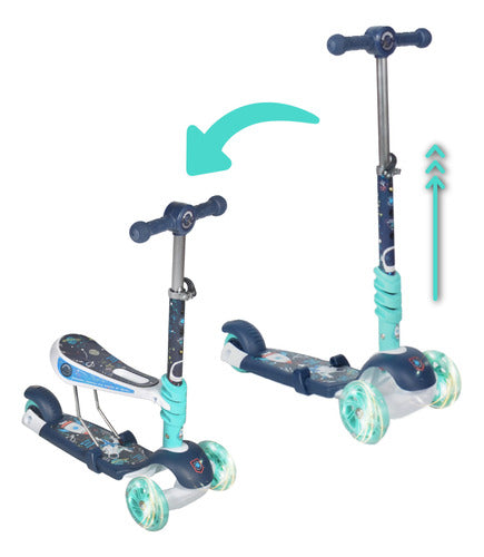 Bipo 2 in 1 Scooter with Lights and Brake Tivbk 7