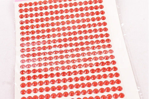 Red Self-Adhesive Red Rhinestone Craft Gems 5mm - Pack of 220 2