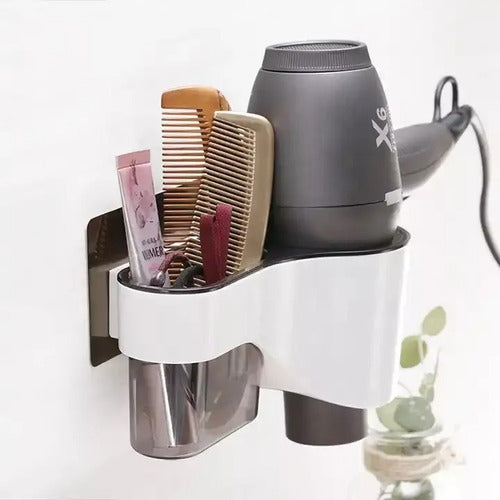 Sabó Organizer Adhesive With Hair Dryer Holder 1