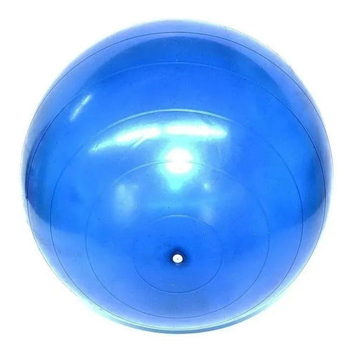 55cm Exercise Ball for Yoga, Pilates, and Fitness - Blue 0