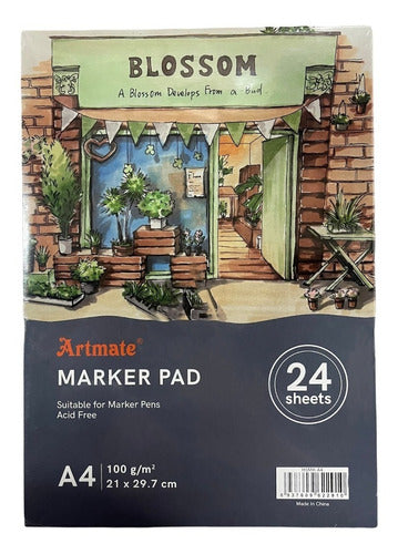 Artmate Block Para Marcador A4 100grs 24 Hojas 0